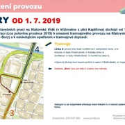 Výluka tramvajové linky 4 i nová linka 3