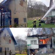 Hasiči v tuto chvíli likvidují požár hájenky