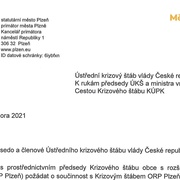 Zpráva z krizového štábu a dopis primátora