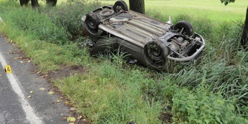 Nehoda u čerpací stanice