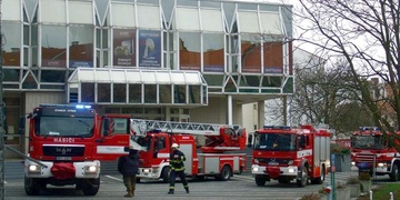 Požár v 16. patře mrakodrapu BCB Center Plzeň