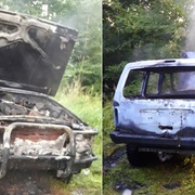 Lesákům shořelo auto
