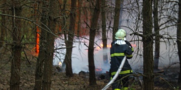 Už to zase začíná! Teď hoří les u Tesco Rokycanská