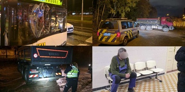 Těžce opilý řidič náklaďáku naboural trolejbus a z místa ujel