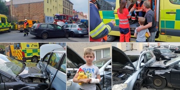 Řidička doslova smetla auto s tříčlennou rodinou