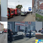 Policejní manévry na Slovanech, část Mikulášské je uzavřena