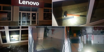 Dnes ráno vyrabovali Lenovo Store Plzeň