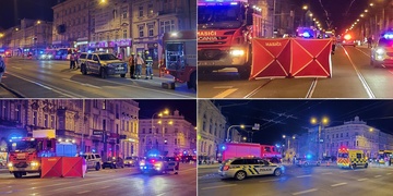 V centru Plzně tramvaj usmýkala muže, neměl sebemenší šanci přežít