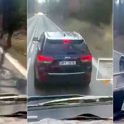 Jak řidič osobáku "vychovával" řidiče kamionu