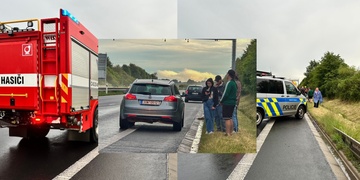 Silně opilá žena vystoupila z auta plného opilců a vešla přímo před další projíždějící auto