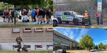 Anonym oznámil uložení bomby v kancelářské budově - aktualizováno