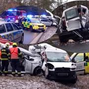 Vážná nehoda uzavřela výpadovku z Plzně na Karlovy Vary