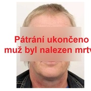 Pohřešovaný muž byl nalezen mrtev