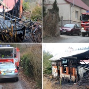Požár zcela zničil dvě chaty - škoda 1,5 milionu