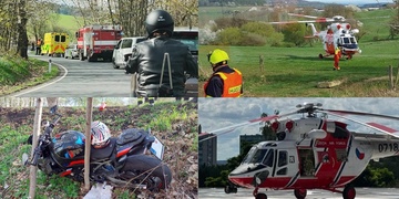Dopravní nehoda motorkáře