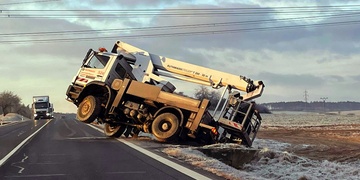 Havárie hydraulické plošiny