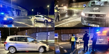 Opilý řidič uprchl od svého havarovaného vozu