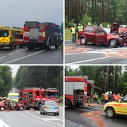 Čelní střet před Třemošnou, na místě více zraněných