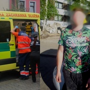 Napadení muže jdoucího kolem ubytovny