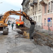 Únik plynu v centru Plzně