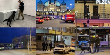 Policie uzavřela Hlavní vlakové nádraží v Plzni a probíhá evakuace osob