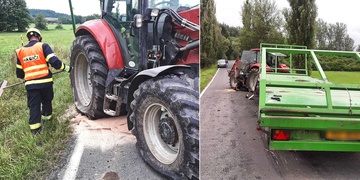 Kuriózní nehoda traktoru