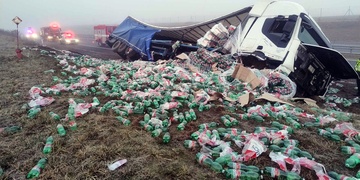 Okolí dálnice pokryly minerálky