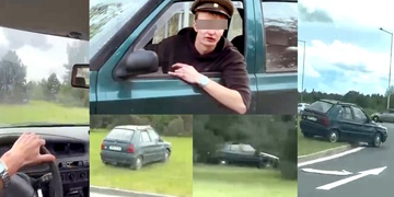 Řádění na kruhovém objezdu - nebezpečný trend dorazil i na západ Čech