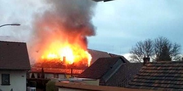 Požár rodinného domu