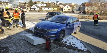 Dopravní nehoda v Červeném Hrádku odstřihla několik domů od elektřiny