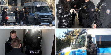 Dnešní velká policejní razie se prohnala pěti ubytovnami