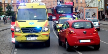 Sražená žena na Americké – , 
