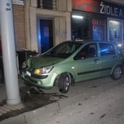 Dopravní nehoda v centru Plzně