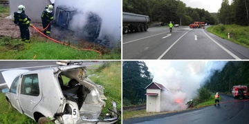 Cyklista zemřel pod koly kamionu