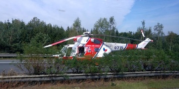 U nehody dvou kamionů na D5 zasahují všechny záchranné složky