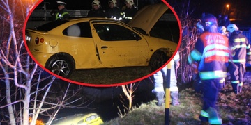 V řece bylo nalezeno vozidlo na střeše. Řidič byl později nalezen v pořádku.