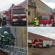 S rozsáhlým požárem právě bojují hasiči ze širokého okolí