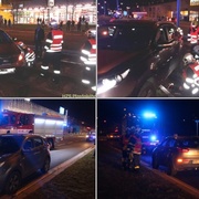 A jako obvykle, auto v kolejišti...