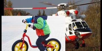 Dvě sražené děti, čtyřletý chlapeček a devítileté děvče