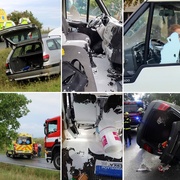 Tři odpolední nehody, tekla krev, ale i bílá barva