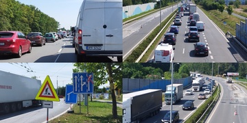 Kolaps dopravy u Makra a na příjezdu do Plzně od Sulkova