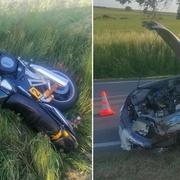 Řidič se zákazem řízení smetl motorkáře