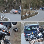 Havárie motorkáře se zraněním