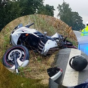 Motorkáři náraz utrhl nohu