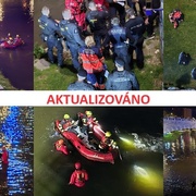 Rozsáhlá záchranná akce v centru Plzně - v Radbuze pátrají po jedné či dvou tonoucích osobách