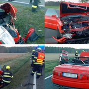 Čelní střet vozů