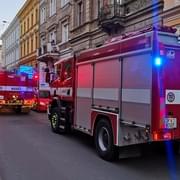 Požár v Plzni v ulici Kardinála Berana