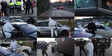 Policie a armáda uzavřela hranice České republiky