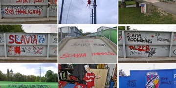 Sprejer zaútočil na areál Viktorky