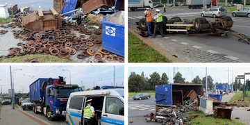 Tuny železného šrotu zasypaly přechod i chodník!